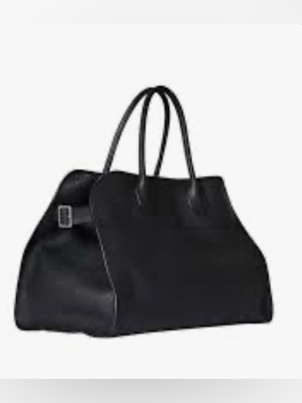 Margot leather bowling bag Black